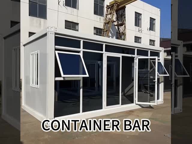 China Container de 20 pés loja móvel casa pré-fabricada apartamento embalado para venda