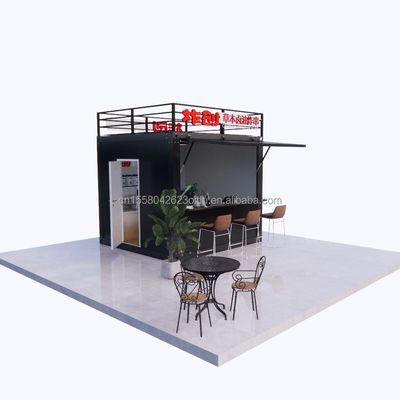 qualidade  Chinese Style Logo Design 10ft 20ft Foldable Wooden Container Bar for Professional Business and Hotel fábrica
