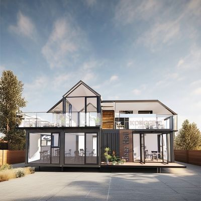 qualidade  Galvanized Steel Bending 40ft Container House Flat Pack Mobile Prefabricated Tiny Home with 3 Bedroom in High Demand fábrica