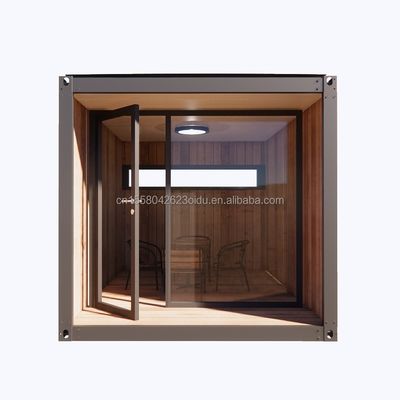 10ft Mini Prefab Modular Container de Envio Móvel Pequeno Edifício de Escritório com 50/75/100mm Wave Sandwich Panel Paredes