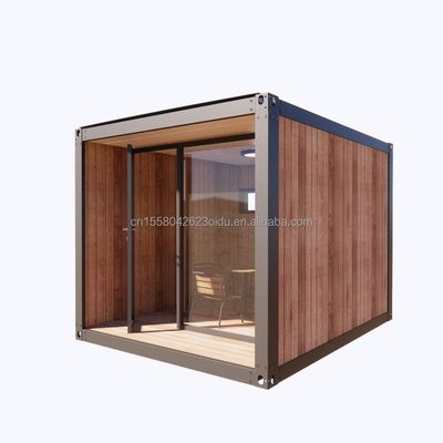 10ft Mini Prefab Modular Container de Envio Móvel Pequeno Edifício de Escritório com 50/75/100mm Wave Sandwich Panel Paredes