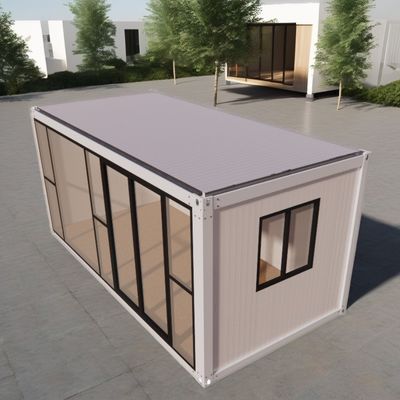 Casa de aço galvanizado 20ft prefabricado Modular Casa de aço Eco-Amigável Casa de contêiner para loja de vida ao ar livre
