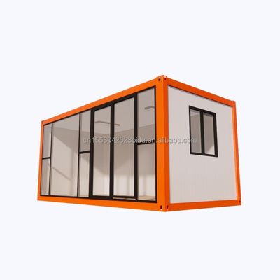 Casa de aço galvanizado 20ft prefabricado Modular Casa de aço Eco-Amigável Casa de contêiner para loja de vida ao ar livre
