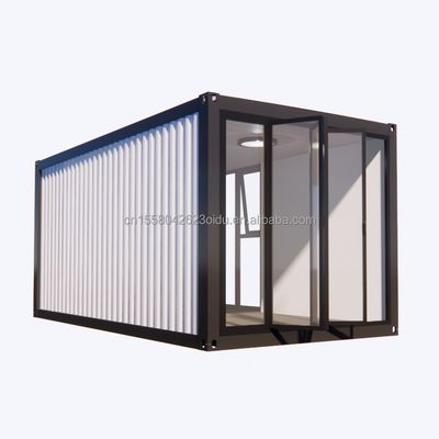 Casa de aço galvanizado 20ft prefabricado Modular Casa de aço Eco-Amigável Casa de contêiner para loja de vida ao ar livre