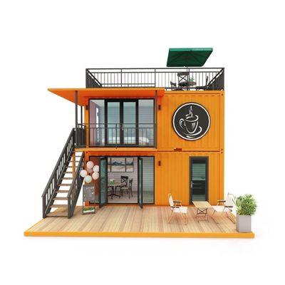 Outro Painel de Sandwich de Ondas de Parede 50/75/100 mm 20FT 40FT Mini Pop-up Shop Prefab Container Café/Bar/Fast-food