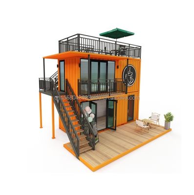 Outro Painel de Sandwich de Ondas de Parede 50/75/100 mm 20FT 40FT Mini Pop-up Shop Prefab Container Café/Bar/Fast-food