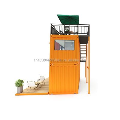 Outro Painel de Sandwich de Ondas de Parede 50/75/100 mm 20FT 40FT Mini Pop-up Shop Prefab Container Café/Bar/Fast-food