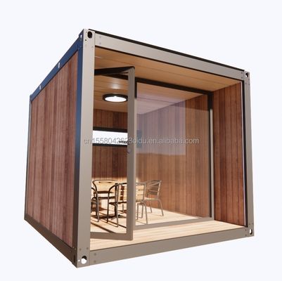 Casa de jardim de madeira de plástico de 10 pés Container Sala de atividades móvel de madeira Mini Escritório de cores personalizadas Escritório de madeira