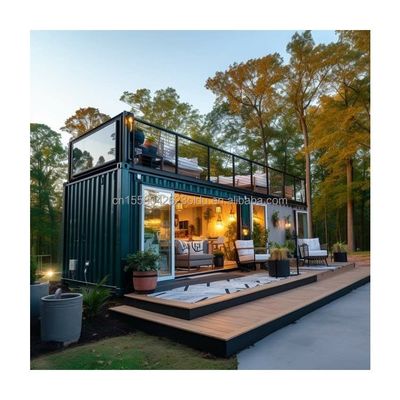 Janela de liga de alumínio modificada 20ft 40ft pré-fabricadas Casas de contêineres de transporte para hotéis Villas e 2 quartos