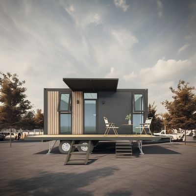 Hotel 20ft ou 40ft Mobile Outdoor Container Bar Café no segundo andar com design exterior e rodas