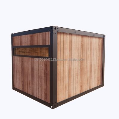 Casa de jardim de madeira de plástico de 10 pés Container Sala de atividades móvel de madeira Mini Escritório de cores personalizadas Escritório de madeira
