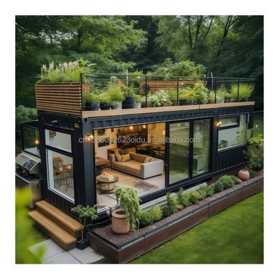 Janela de liga de alumínio modificada 20ft 40ft pré-fabricadas Casas de contêineres de transporte para hotéis Villas e 2 quartos