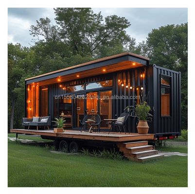 Janela de liga de alumínio modificada 20ft 40ft pré-fabricadas Casas de contêineres de transporte para hotéis Villas e 2 quartos
