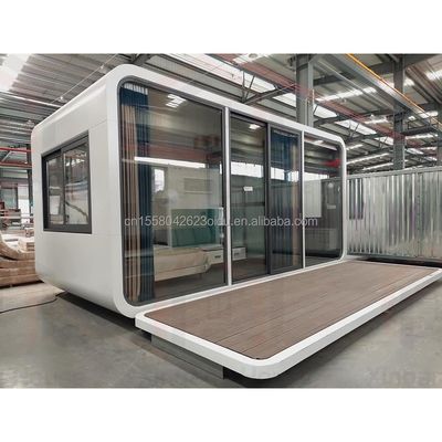 Cores personalizadas Contêiner Moderno Mini Férias Quarto Capsule Um quarto Estrutura de aço Hotel Projetado com estilo moderno