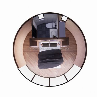Moderno Design Luz Luxo Grande Capacidade Modular Redonda Casa Pequena Montada com Aço Leve e Painel Sandwich