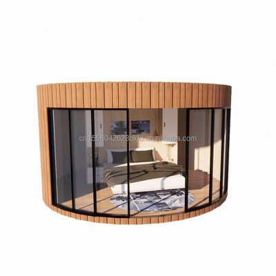 Moderno Design Luz Luxo Grande Capacidade Modular Redonda Casa Pequena Montada com Aço Leve e Painel Sandwich