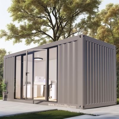 50/75/100mm Wave Sandwich Panel Parede Moderna 20ft 40ft Container de aço Casas Flat Pack Casa pré-fabricada para escritório