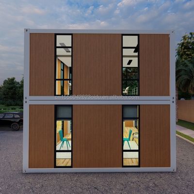 20ft/40ft Easy Move Prefabricado Flat Pack Container Parede 50/75/100mm Wave Sandwich Panel Armazenamento portátil para loja