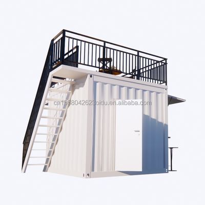Loja móvel personalizada 10ft e 20ft Container móvel de remessa Lojas de café Estrutura principal Tubos quadrados de aço galvanizado
