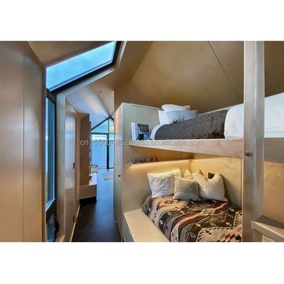 Moderno Design Casa Prefabricada Parede 75mm Wave Painel Sandwich 20ft Container dobrável Casa em Roda