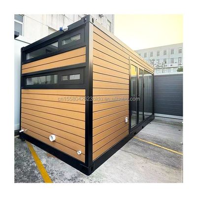 Estilo de design chinês EU Casas de madeira de 20 pés Jardim Casas pré-fabricadas Modernas casas pré-fabricadas de luxo Estrutura de aço