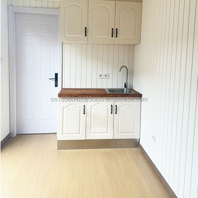 Estilo de design chinês EU Casas de madeira de 20 pés Jardim Casas pré-fabricadas Modernas casas pré-fabricadas de luxo Estrutura de aço