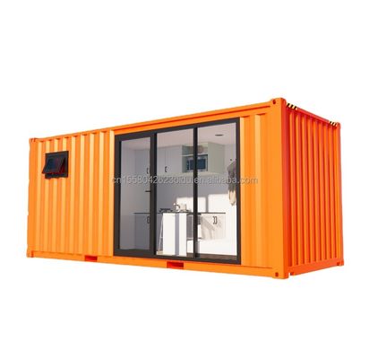 Habitação ao ar livre e hotel familiar 2 quartos pré-fabricado casa de contêineres de aço com galvanizado de aço flexível 180g Flat Pack