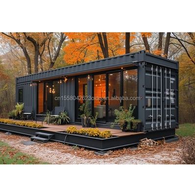 Tubos Quadrados de Aço Galvanizado Estrutura principal para Casa Moderna Pequena em Rolas Design de Casa de Contêiner Prefabricada Portátil