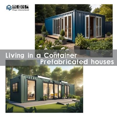 Tubos Quadrados de Aço Galvanizado Estrutura principal para Casa Moderna Pequena em Rolas Design de Casa de Contêiner Prefabricada Portátil