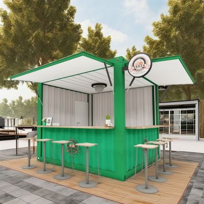 Painel de sanduíche conveniente 10FT Quarto de quiosque pré-fabricado para cafés e restaurantes de fast-food