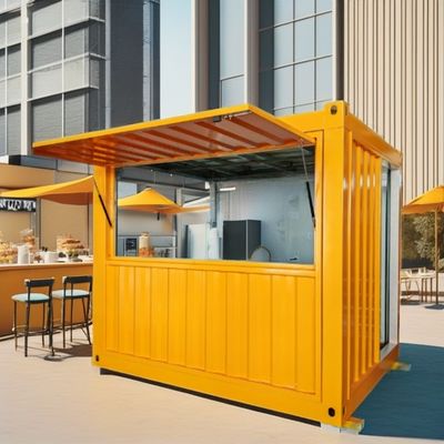 10FT Mini Pop-up Container House para Café Bar Restaurante Fast-Food Loja de conveniência Kiosco ou material da janela do estande