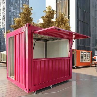10FT Mini Pop-up Container House para Café Bar Restaurante Fast-Food Loja de conveniência Kiosco ou material da janela do estande
