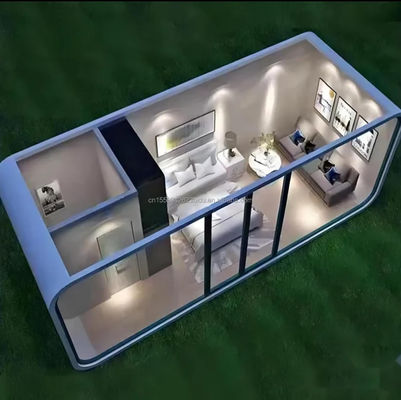 EU 20FT Casa pré-fabricada residencial moderna para viver em recipiente elegante em hotel ou resort