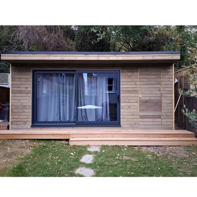 Salas de sol pré-fabricadas Casas de vidro Casas de contêineres de madeira expansíveis