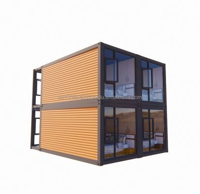 Casa de contêiner de dois andares de 20 pés ou 40 pés com quatro quartos para casas pré-fabricadas ou escritórios combinados