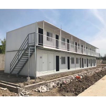 Casa de contêiner portátil de embalagem plana para escritório moderno Casa de praia e campos de engenharia de construção