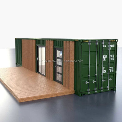 50/75/100mm Wave Sandwich Panel Parede Design personalizável 40ft Container de transporte modificado Casa para viver ou férias