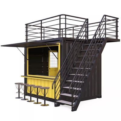 Alumínio de liga de janelas Mini Pop-up Shop Container Café Bar Restaurante Fast-food Loja de conveniência Quiosque Booth 10ft