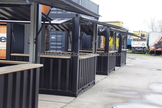Alumínio de liga de janelas Mini Pop-up Shop Container Café Bar Restaurante Fast-food Loja de conveniência Quiosque Booth 10ft