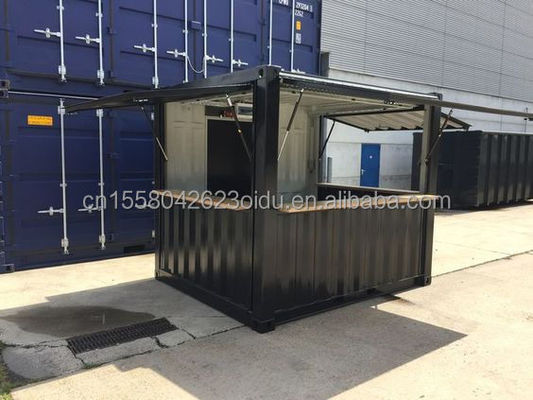 Alumínio de liga de janelas Mini Pop-up Shop Container Café Bar Restaurante Fast-food Loja de conveniência Quiosque Booth 10ft