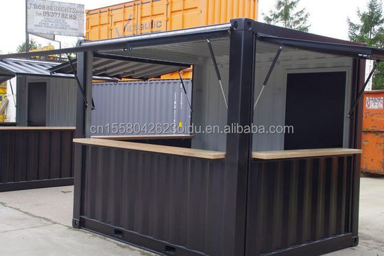 Alumínio de liga de janelas Mini Pop-up Shop Container Café Bar Restaurante Fast-food Loja de conveniência Quiosque Booth 10ft