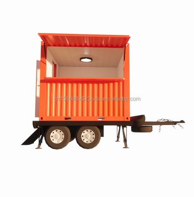 Janela de liga de alumínio pré-fabricada pequenas casas modulares em rodas Trailer com escadas para os EUA aço galvanizado dobragem 180g