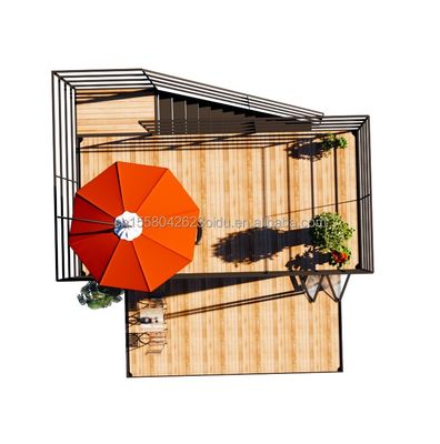 Aço galvanizado curvado 180g 20ft casa de contêineres extensível Flat Pack Frame de aço Modular Home Painel Sandwich Prefab