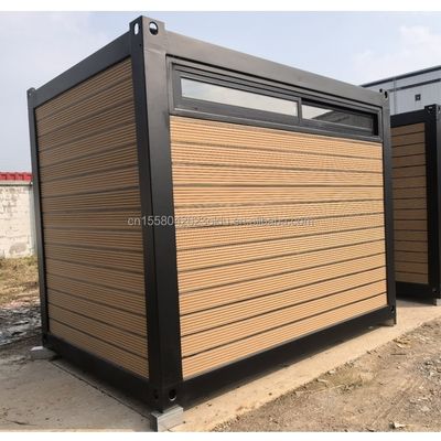 Estrutura principal Tubos quadrados de aço galvanizado 10ft 20ft Container pré-fabricado Casa de madeira para escritório Casa de montagem