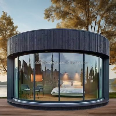 Casa de contêiner portátil de luxo moderno Estrutura de aço pré-fabricada Vila móvel pré-fabricada Casa Hotel para madeira Eco-friendly