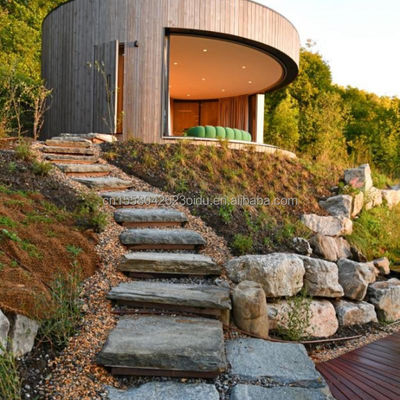 Casa de contêiner portátil de luxo moderno Estrutura de aço pré-fabricada Vila móvel pré-fabricada Casa Hotel para madeira Eco-friendly