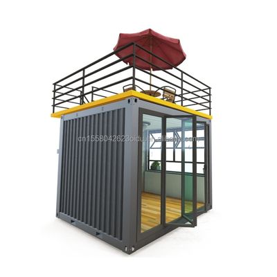 Casas de contêineres feitas sob medida para lojas móveis e lojas de varejo em design moderno para estandes rápidos e convenientes