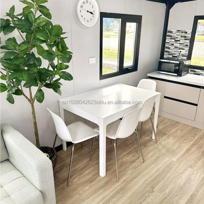 Casa de contêiner expansível de 20 pés com dois quartos e janelas de liga de alumínio em estilo moderno