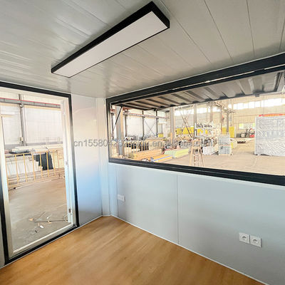 Loja Prefabricada Custom Pop Up Cafe Bar em 10ft e 20ft Container Lojas de café com tubos quadrados de aço galvanizado
