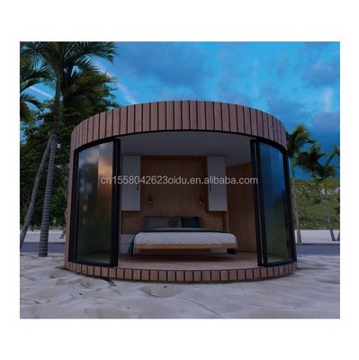 Outdoor Sudão Design moderno Casa de contêiner de pacote plano com 3 quartos 1 banheiro 1 parede de cozinha 50/75/100mm Painel de sanduíche de onda